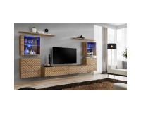 מזנון לסלון SWITCH XIV, אלון Wotan, חזיתות למלה image