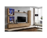 מזנון לסלון SWITCH XVIII, אלון Wotan, חזיתות למלה מזנון לסלון SWITCH XVIII, אלון Wotan, חזיתות למלה image