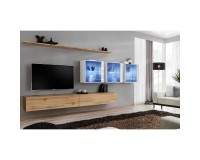 מזנון לסלון SWITCH XVII, אלון Wotan עם לבן מבריק מזנון לסלון SWITCH XVII, אלון Wotan עם לבן מבריק image