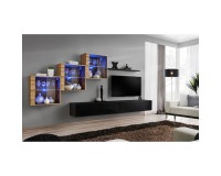 מזנון לסלון SWITCH XX, אלון Wotan עם שחור מבריק מזנון לסלון SWITCH XX, אלון Wotan עם שחור מבריק image