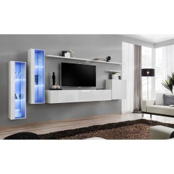 SWITCH XI hanging wall unit, white gloss