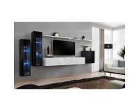 מזנון לסלון SWITCH XI, שחור מבריק עם לבן image