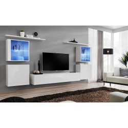 SWITCH XIV hanging wall unit, white gloss