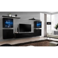 מזנון לסלון SWITCH XIV, שחור מבריק