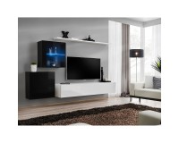 מזנון לסלון SWITCH XV, שחור מבריק עם לבן מזנון לסלון SWITCH XV, שחור מבריק עם לבן