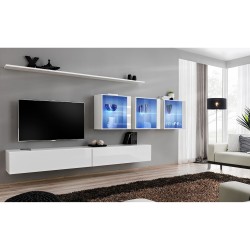 SWITCH XVII hanging wall unit, white gloss