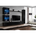 מזנון לסלון SWITCH XVIII, שחור מבריק