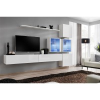 מזנון לסלון SWITCH XIX, לבן מבריק