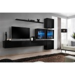 מזנון לסלון SWITCH XIX, שחור מבריק