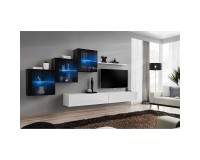 מזנון לסלון SWITCH XX, שחור מבריק עם לבן מזנון לסלון SWITCH XX, שחור מבריק עם לבן