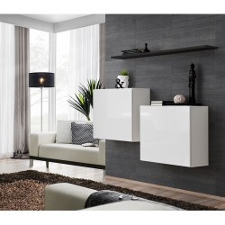 Hanging chest SWITCH SB1, white gloss with black