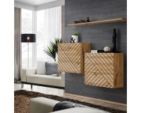 Hanging chest SWITCH SB1, Wotan oak, slatted image