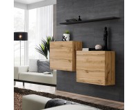 Hanging chest SWITCH SB1, Wotan oak with black image