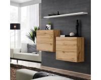 Showing image for Hanging chest SWITCH SB1, Wotan oak with white Hanging chest SWITCH SB1, Wotan oak with white image