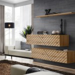 Hanging chest SWITCH SB2, Wotan oak, slatted