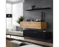 Showing image for Hanging chest SWITCH SB2, Wotan oak with black Hanging chest SWITCH SB2, Wotan oak with black Furniture, Living Room Furniture, Furniture Wall Units, Organizational Furniture, Modern Furniture Wall Units, Modular Furniture, TV Stands, Chest of Drawers, Chest Of Drawers, Collection SWITCH image