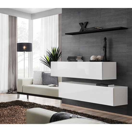 Showing image for Hanging chest SWITCH SB2, white gloss with a black shelf Hanging chest SWITCH SB2, white gloss with a black shelf Furniture, Living Room Furniture, Furniture Wall Units, Organizational Furniture, Modern Furniture Wall Units, Modular Furniture, TV Stands, Chest of Drawers, Chest Of Drawers, Collection SWITCH image