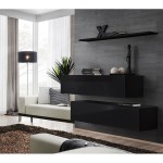 Hanging chest SWITCH SB2, black gloss