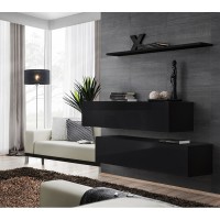 Hanging chest SWITCH SB2, black gloss