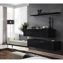 Hanging chest SWITCH SB2, black gloss