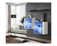 ויטרינות תלויות SWITCH SB3, לבן מבריק עם שחור image