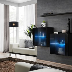 ויטרינות תלויות SWITCH SB3, שחור מבריק