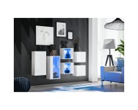 Hanging composition SWITCH SB4, white gloss Furniture, Living Room Furniture, Furniture Wall Units, Organizational Furniture, Modern Furniture Wall Units, Modular Furniture, Chest of Drawers, Showcases Modern, Chest Of Drawers, Display Cabinets For The Living Room, Collection SWITCH image