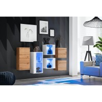 הרכב תלוי SWITCH SB4, לבן מבריק עם אלון Wotan