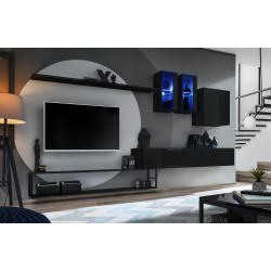 SWITCH M1 hanging wall unit, black gloss