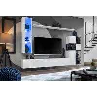 מזנון לסלון SWITCH M2, לבן מבריק