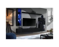 מזנון לסלון SWITCH M2, שחור מבריק מזנון לסלון SWITCH M2, שחור מבריק