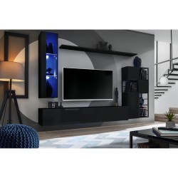 SWITCH M2 hanging wall unit, black gloss