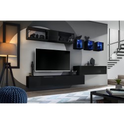 SWITCH M3 hanging wall unit, black gloss