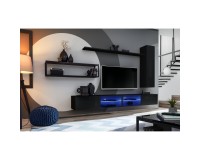 מזנון לסלון SWITCH M4, שחור מבריק מזנון לסלון SWITCH M4, שחור מבריק image