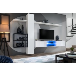 SWITCH M5 hanging wall unit, white gloss