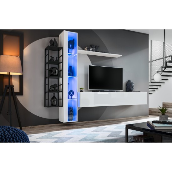 מזנון לסלון SWITCH M7, לבן מבריק מזנון לסלון SWITCH M7, לבן מבריק