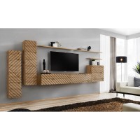 מזנון לסלון SWITCH I, אלון Wotan, חזיתות למלה