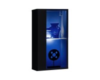 Wall display cabinet SWITCH WW 4, black gloss image