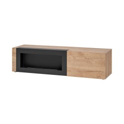 Television unit with a bio fireplace ARON