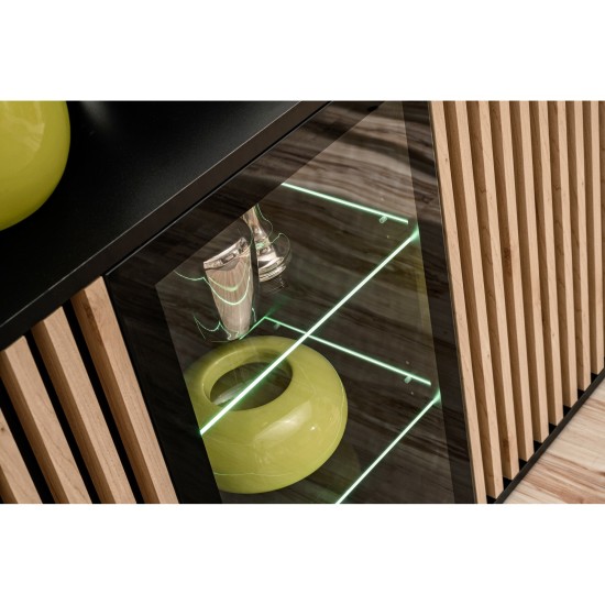 Low display cabinet CAMERON Furniture, Living Room Furniture, Modular Furniture, Showcases Modern, Display Cabinets For The Living Room, Collection CAMERON image