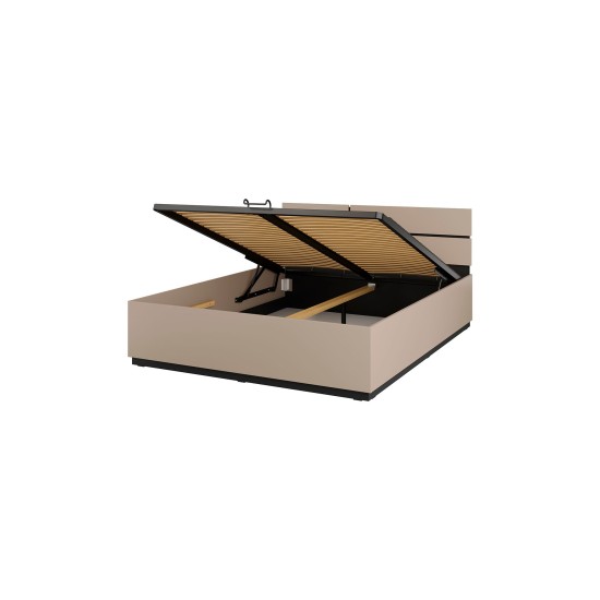 CROSS Bed 160 with a lifting frame, Congo Furniture, Bedroom Furniture, Modular Furniture, Beds, Wooden beds, CROSS Helvetia Bedroom Congo image