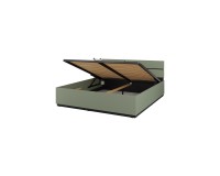 CROSS Bed 180 with a lifting frame, Green Furniture, Bedroom Furniture, Modular Furniture, Beds, Wooden beds, CROSS Helvetia Bedroom Green image