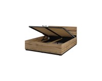 CROSS Bed 160 with a lifting frame, Wotan Oak Furniture, Bedroom Furniture, Modular Furniture, Beds, Wooden beds, CROSS Helvetia Bedroom Wotan Oak image