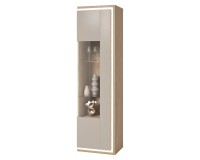 DORE Display Cabinet 55 cm, Single Door Furniture, Living Room Furniture, Modular Furniture, Showcases Modern, Display Cabinets For The Living Room, Fast Delivery, Showcases, Dressers image