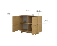שידה TATAMI 2D, 111.5, אלון Baltic Dune