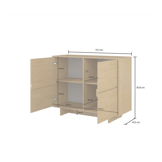 Комод TATAMI 2D, 112 см, дуб Baltic Dune