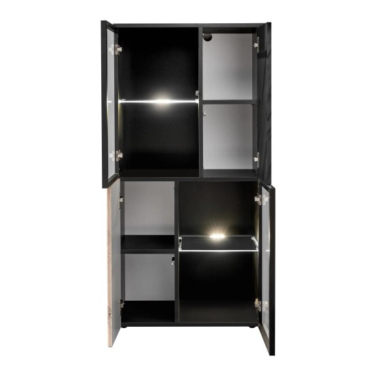 CANNES Low Display Cabinet 122 cm with Lighting