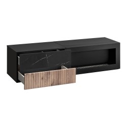 CANNES TV Unit 160 cm with Bio Fireplace