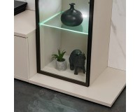 Стенка GLAM I 240 см с витриной и подсветкой