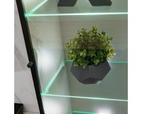Стенка GLAM I 240 см с витриной и подсветкой
